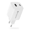 Cargador de pared everActive SC-450Q 45W 1×USB-C 1×USB-A blanco