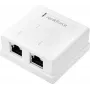Renkforce adaptador de red de superficie CAT 6 de 2 puertos Blanco (RF-4540914)