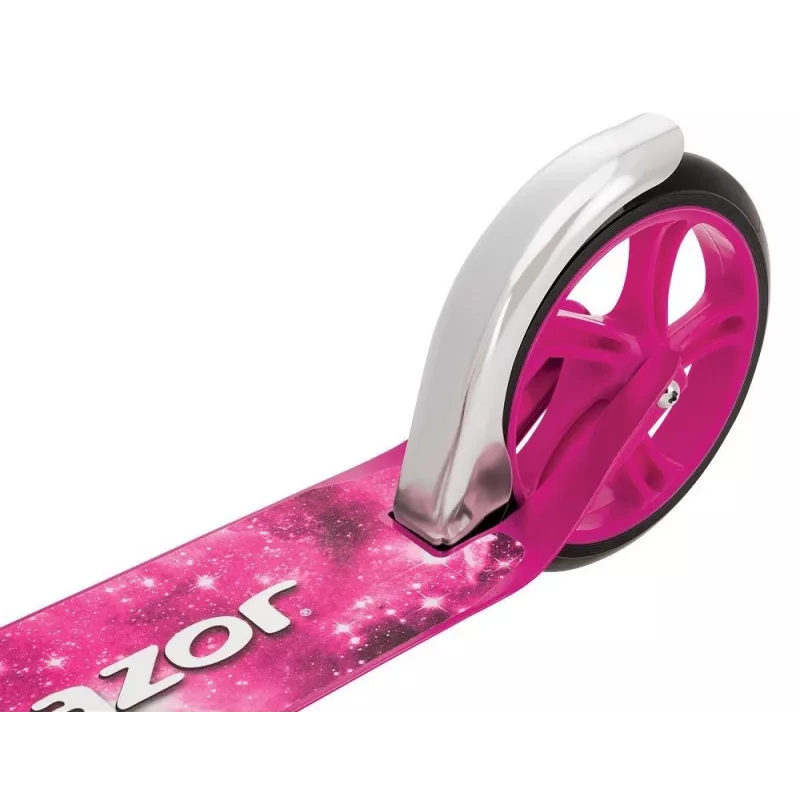 Patinete Razor A5 Lux – aluminio plegable, ruedas de poliuretano de 20 cm, manillar ajustable, carga máx. 100 kg, rosa