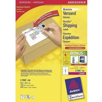 Avery Zweckform Avery - blanco - 99,1 x 93,1 mm 600 etiquetas (100 hojas x 6)