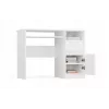 Escritorio top e shop PORTO derecho blanco, tablero rectangular de aglomerado 985×510×755 mm, 1 cajón, bandeja para teclado