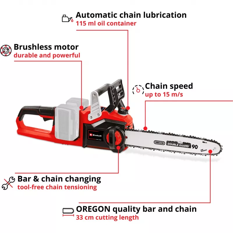 Einhell GE-LC 36/35 Li-Solo negro, rojo