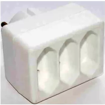 Caja de enchufes Type-C e+p EA 3 blanca