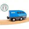 Tren BRIO World Pull Back Train negro azul 36019