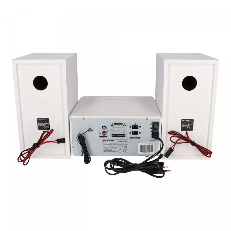 Microcadena de audio para el hogar BLAUPUNKT MS16BT 15 W, CD/USB/MP3, Bluetooth, FM RDS, blanca