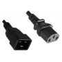 Microconnect PE030605 Cable de alimentación negro 0,5 m conector hembra C13 conector hembra C20