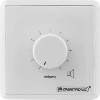 Regulador de volumen Omnitronic ELA LS 80711002 10 W mono blanco para sistemas ELA