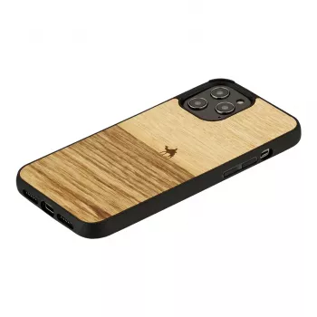 Funda para móvil Man and Wood para iPhone 12 / 12 Pro — terra negro