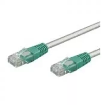 Wentronic Goobay cable de red cruzado CAT 5e, U/UTP, gris, verde, gris-verde, 0,5 m - mezcla de cobre CCA (68860)