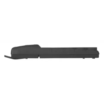 Regleta con interruptor: 5 tomas, cable de 5 m, negro