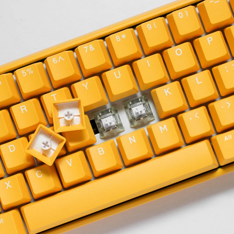 Teclado gaming Ducky One 3 Yellow RGB LED MX-Clear US