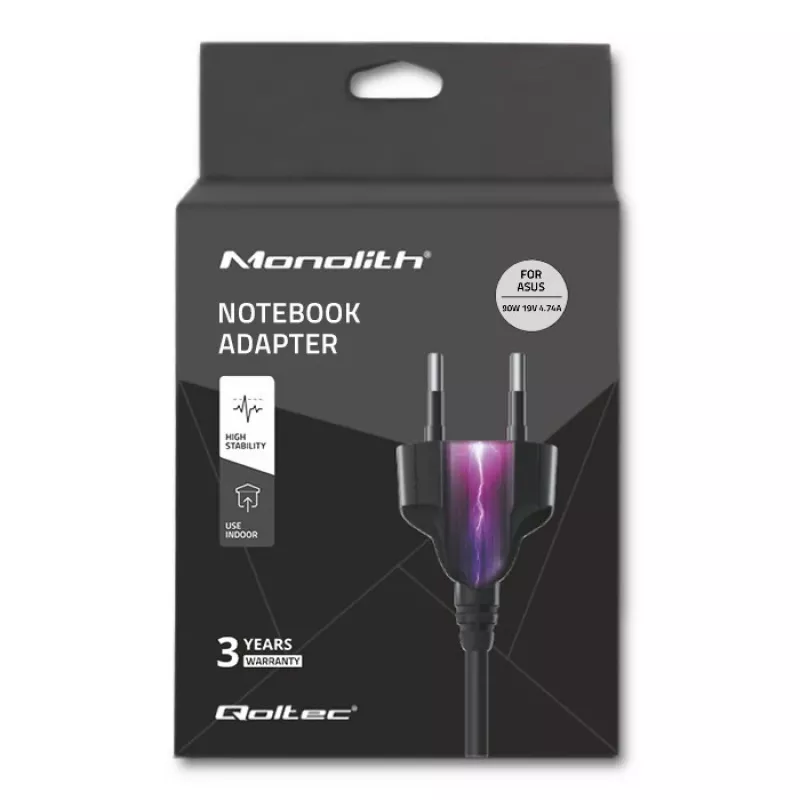Fuente de alimentación/adaptador Qoltec 50071 90W para interiores negro