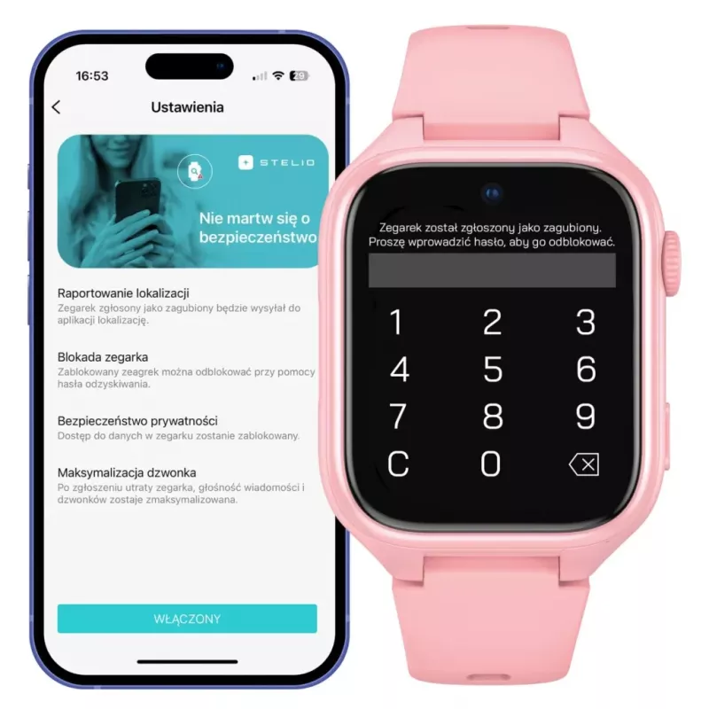 Smartwatch Stelio Junior Pro AI 4G ST-SWJ102-PK — reloj infantil 4G, rosa