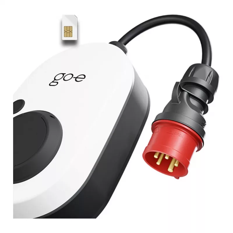 go-e Gemini flex 2.0 Negro Blanco Wallbox 11000W Type 2