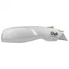 WEDO 78808 Safety-Cutter ALU cúter, hoja trapezoidal, con muelle, retráctil automático, 2 hojas de repuesto, TÜV/GS, plateado