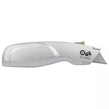 Cúter WEDO 78 808 hoja fija, carcasa de aluminio, ancho de hoja 44 mm