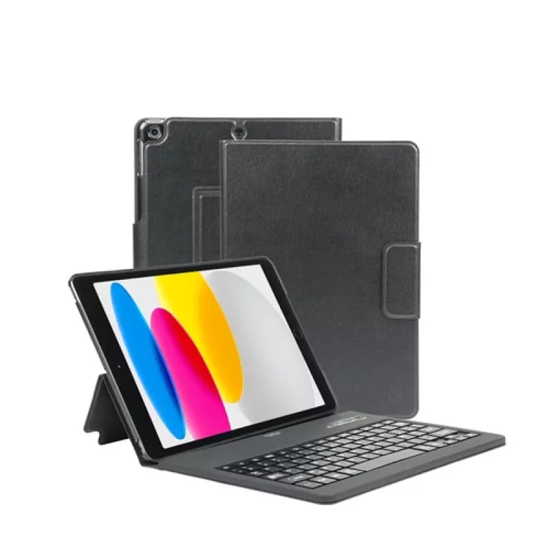 Mobilis Origine 048054 funda folio con teclado para Apple iPad de 10,9 pulgadas (10.ª generación), Bluetooth, AZERTY francés, negra