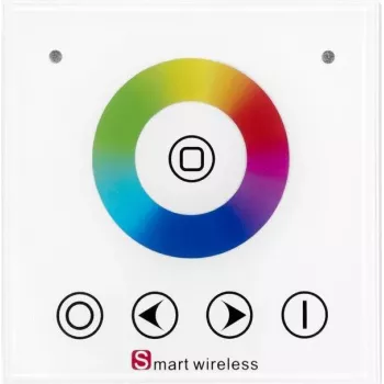 Controlador de panel de pared para tira LED EUROLITE 50531118 RGB RF, mando a distancia inalámbrico para paneles LED RGB