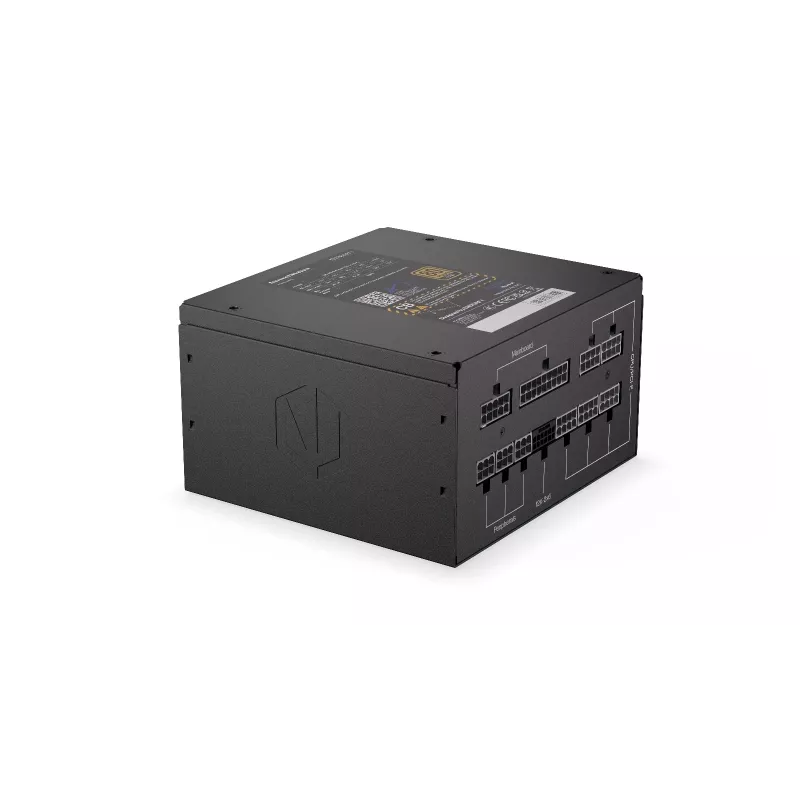 Fuente de alimentación ENDORFY Supremo FM6 850 W, ATX de 24 pines, totalmente modular, 80 PLUS Gold, ventilador de 120 mm, negro