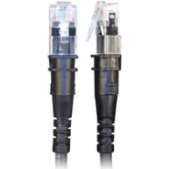 PatchSee ThinPATCH - Cable de parcheo - RJ-45 (M) a RJ-45 (M) - 2,1 m - 4,9 mm - FTP - CAT 6a - IEEE 802,3at - apantallado, libre de halógenos - Negro (TP-6A-F/7)