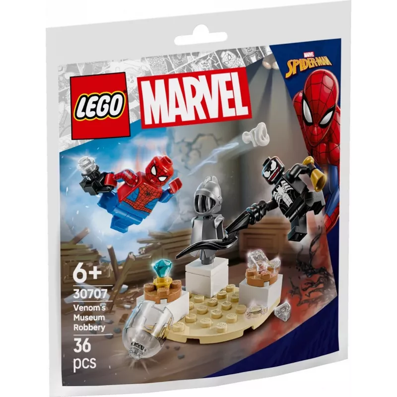 Juguete de construcción LEGO Venoms Museumsraub set Polybag 30707 – Marvel Super Heroes, pequeño set coleccionable