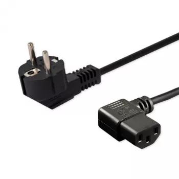 Cable de alimentación SAVIO CL-115 IEC C13 a conector macho, 1,2 m, negro