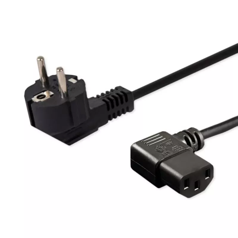 Cable de alimentación SAVIO CL-115 IEC C13 a conector macho, 1,2 m, negro