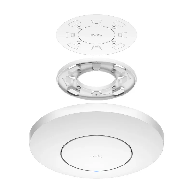 Punto de acceso WLAN Cudy AP11000 — Tri‑Band Wi‑Fi 6 (2,4/5/6 GHz), 5760 Mbit/s, MU‑MIMO, montaje en techo/pared