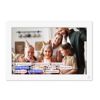 Marco de fotos digital MYFIRST myFirst Live FF1001SA-WE01 25,6 cm (10,1″) pantalla táctil IPS Wi‑Fi 32 GB blanco