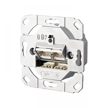 Metz Connect E-DAT C6A Toma de datos empotrable de 2 puertos, 130C381200-I