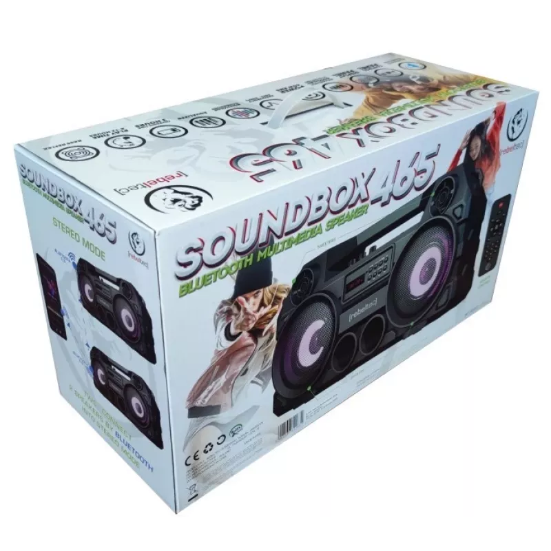 Altavoz Bluetooth Rebeltec SoundBOX 465 negro