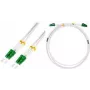 LogiLink Cable de conexión de fibra óptica con armadura de acero, 2x LC dúplex, 2,0 m OS2, cable blindado de fibra óptica para aplicaciones industriales, con - 1 unidad (FC0LC02)