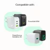 Cable USB-C-USB-C PowerStream 100W trenzado 1,2m blanco
