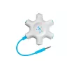 Belkin F8Z274BT - verde - blanco - 1x 3,5 mm - 5x 3,5 mm - macho - hembra