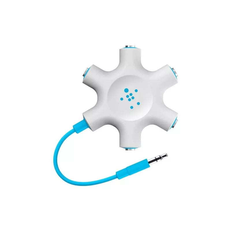 Belkin F8Z274BT - verde - blanco - 1x 3,5 mm - 5x 3,5 mm - macho - hembra