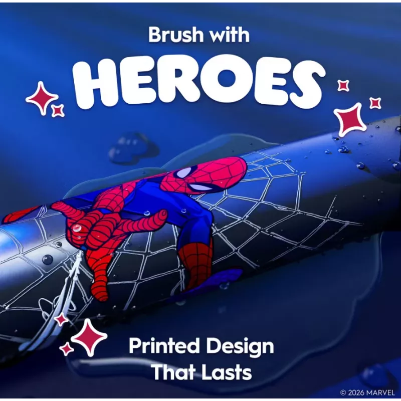 Cepillo de dientes eléctrico BRAUN Oral‑B iO Kids Marvel Spiderman — recargable, 3 modos, temporizador musical de 2 minutos, estuche de viaje, 1 cabezal, Litio‑Ion