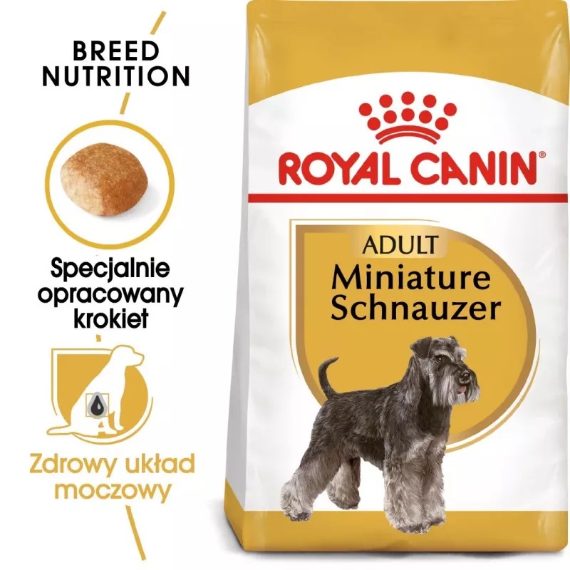 Pienso seco para perros Royal Canin Miniature Schnauzer Adult, aves, 3 kg, para razas pequenas