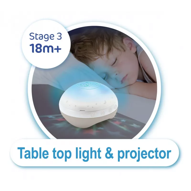 Proyector de música 3 en 1 carrusel beige