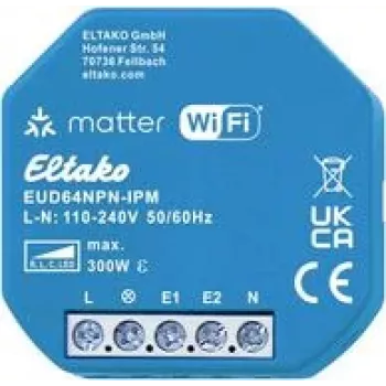 Módulo regulador inalámbrico Eltako EUD64NPN-IPM 300W 230V para LED y bombillas incandescentes