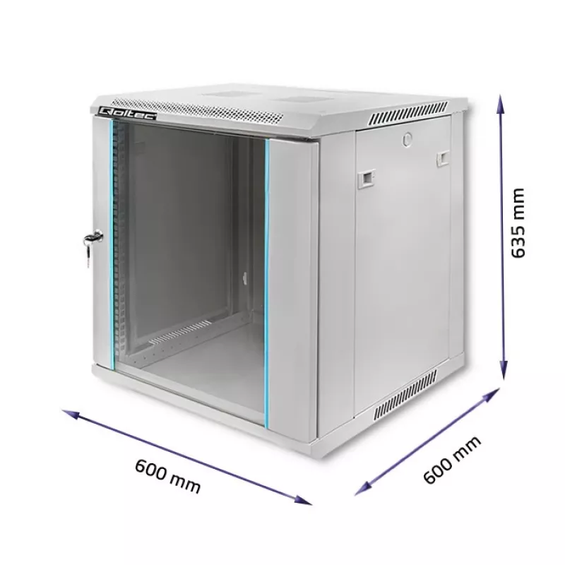 Armario RACK Qoltec 54487 19 | 12U | 600 x 635 x 600