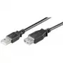 Cable alargador USB 2.0 Hi-Speed Wentronic Goobay, negro, 0,3 m - conector macho USB 2.0 (tipo A) > conector hembra USB 2.0 (tipo A) (68622)