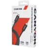 CANYON UC-44, Cable, U4-CC-5A1M-E, Cable USB4 Type-C a Type-C 40G 1 m 5A 240W(ERP) con E-MARK, CE, ROHS, negro