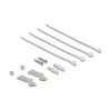 Patch panel DELOCK mini sobremesa RJ45 4 puertos Cat.6A apantallado negro, metal, 90×22×93 mm