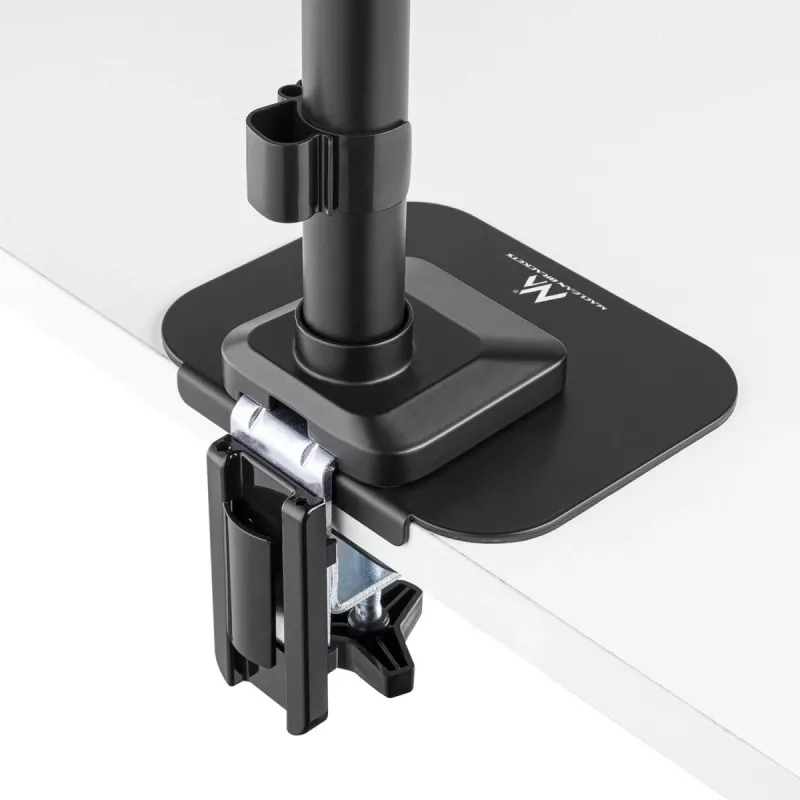 Maclean MC-929 placa de refuerzo de sobremesa para soportes de monitor de escritorio, negro