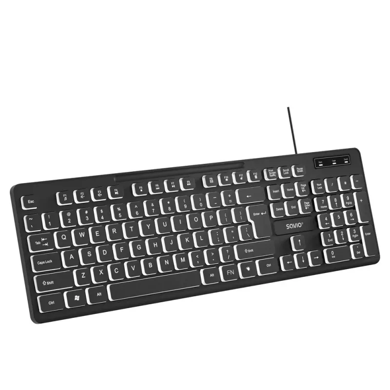 Savio KB-04 Teclado Home/Office USB QWERTY UK International Negro