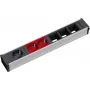 Regleta de alimentación Bachmann Power Extension 912.024 0,2 m 3 salidas AC negro gris