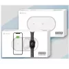 Cargador inalámbrico 3 en 1 Devia V4 10W — para smartphone, Apple Watch, auriculares
