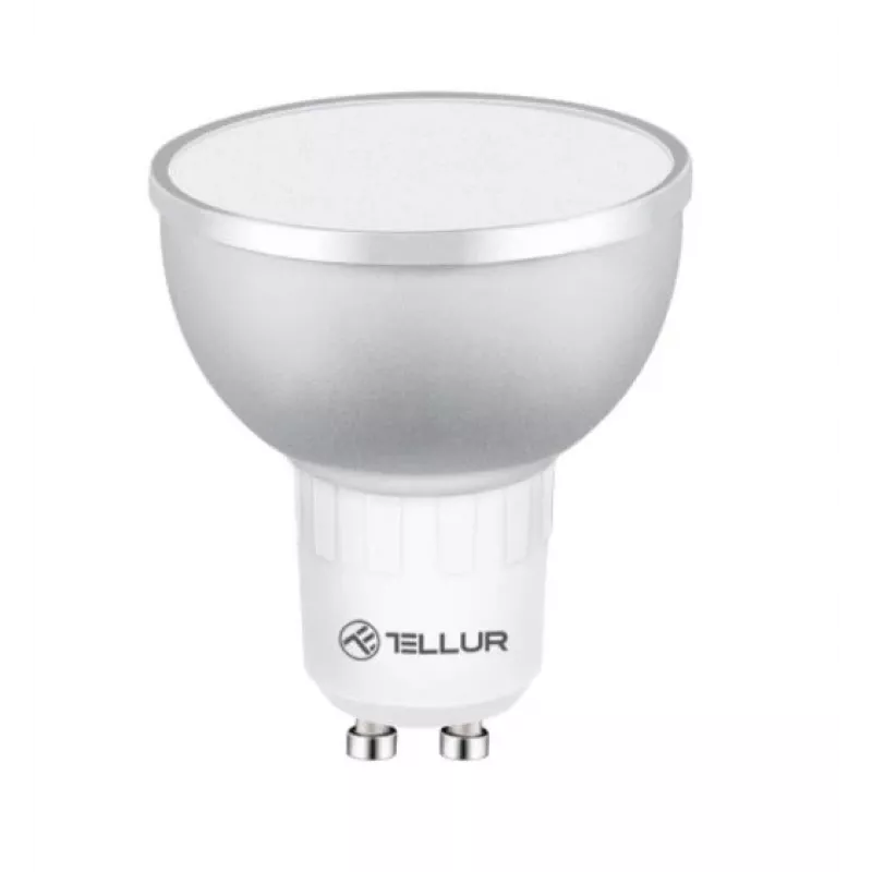Bombilla inteligente LED Tellur GU10 5W RGB regulable – casquillo GU10, 5 W, RGB, control inteligente