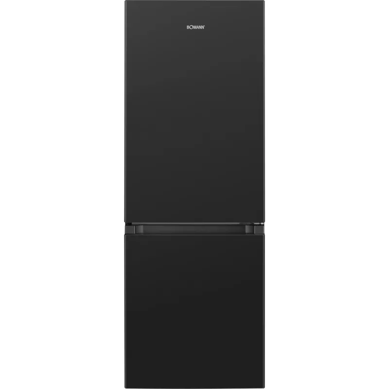 Frigorífico independiente BOMANN KG 320.2, 165 l volumen total (frigorífico 122 l, congelador 43 l), negro, clase energética E, 143 cm