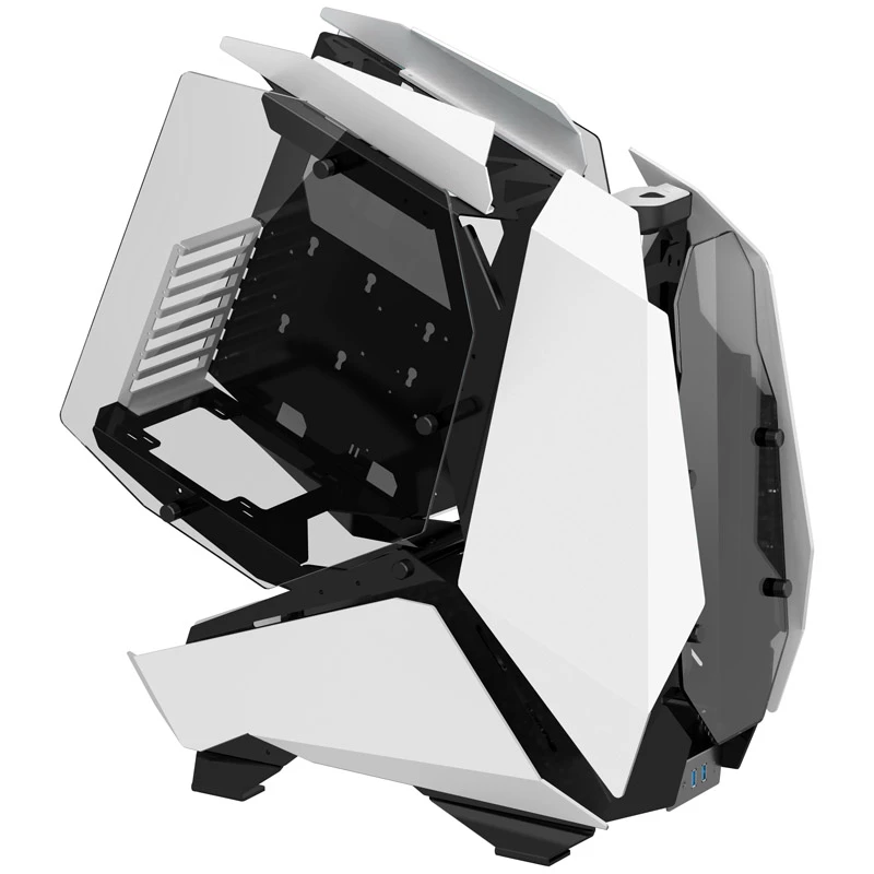 Caja de PC Big-Tower Jonsbo MOD5 cristal templado blanco